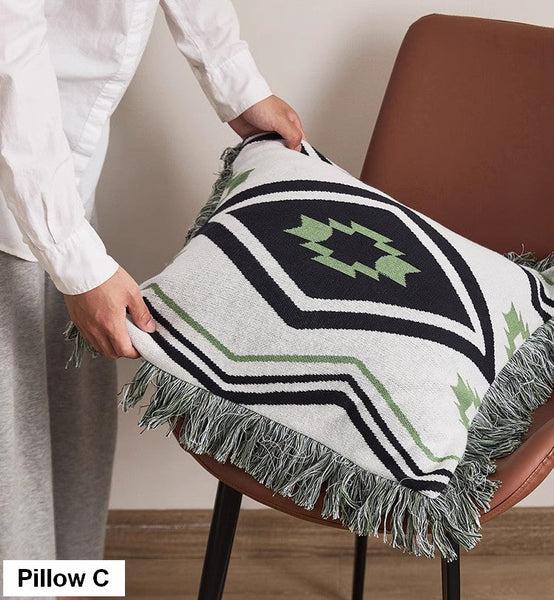 Simple Decorative Pillow Covers, Modern Decorative Pillow for Interior Design, Contemporary Modern Sofa Pillows for Bedroom, Square Modern Pillows for Couch-Paintingforhome