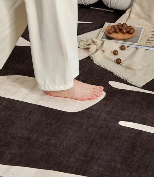 Dining Room Floor Rugs, Abstract Contemporary Rugs for Bedroom, Modern Rug Ideas for Living Room, Modern Rugs under Sofa-Paintingforhome