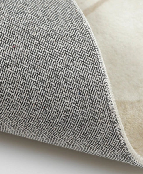 Abstract Contemporary Rugs for Bedroom, Modern Rugs under Sofa, Dining Room Floor Rugs, Modern Rugs for Office, Large Cream Color Rugs in Living Room-Paintingforhome