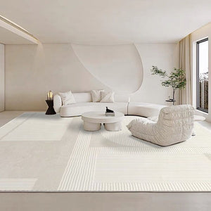 Large Geometric Floor Carpets, Modern Living Room Area Rugs, Bedroom Modern Rugs, Abstract Modern Area Rugs under Dining Room Table-Paintingforhome
