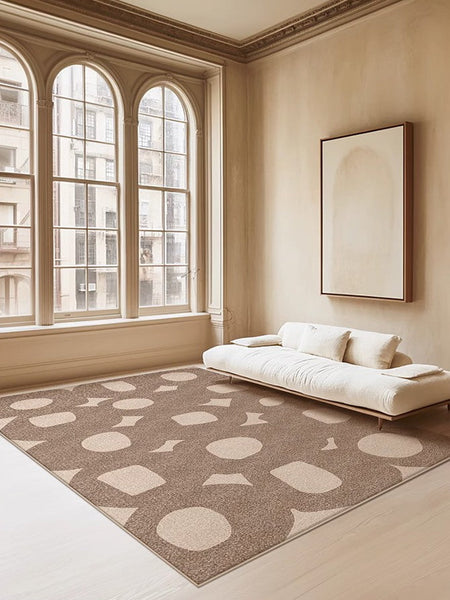 Living Room Modern Area Rug, Large Area Rugs for Office, Contemporary Area Rugs under Sofa, Bedroom Modern Floor Rugs-Paintingforhome