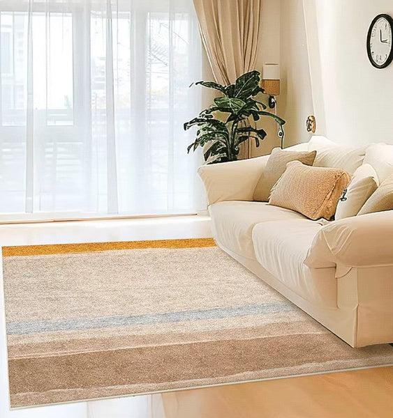 Abstract Area Rugs for Bedroom, Contemporary Modern Rugs for Living Room, Geometric Modern Rugs under Dining Room Table, Modern Carpets under Coffee Table-Paintingforhome