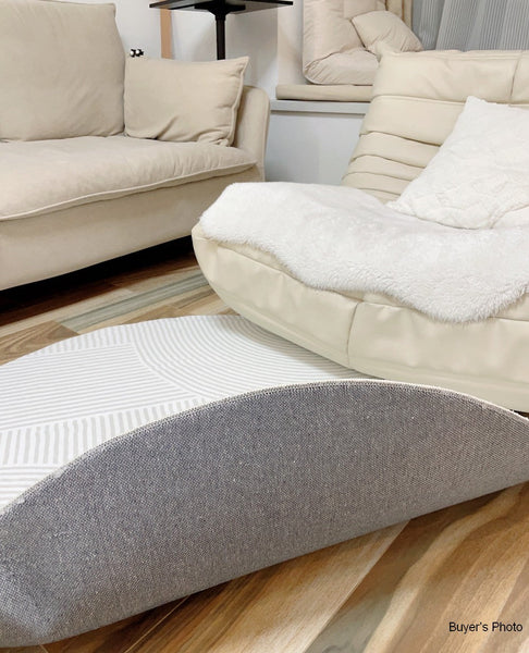 Geometric Carpets for Sale, Circular Rugs under Dining Room Table, Contemporary Round Rugs Next to Bed, Abstract Modern Rugs for Living Room-Paintingforhome