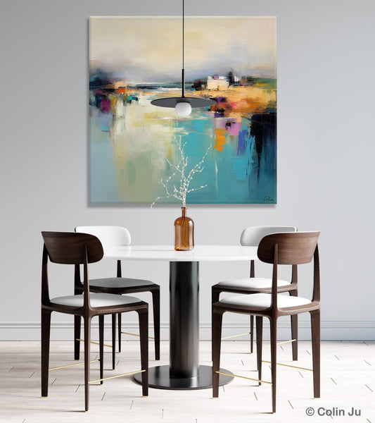 Abstract Landscape Painting on Canvas, Extra Large Original Artwork, Large Paintings for Bedroom, Oversized Contemporary Wall Art Paintings-Paintingforhome