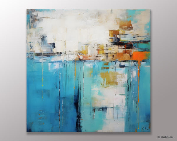 Abstract Painting on Canvas, Original Abstract Wall Art for Sale, Contemporary Acrylic Paintings, Extra Large Canvas Painting for Bedroom-Paintingforhome