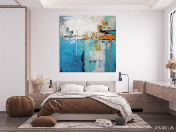 Abstract Painting on Canvas, Original Abstract Wall Art for Sale, Contemporary Acrylic Paintings, Extra Large Canvas Painting for Bedroom-Paintingforhome