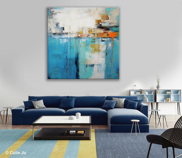 Abstract Painting on Canvas, Original Abstract Wall Art for Sale, Contemporary Acrylic Paintings, Extra Large Canvas Painting for Bedroom-Paintingforhome