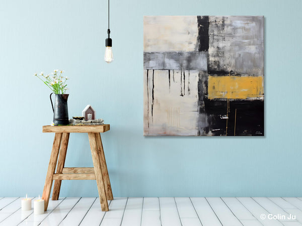 Extra Large Original Artwork, Large Paintings for Bedroom, Abstract Landscape Painting on Canvas, Oversized Contemporary Wall Art Paintings-Paintingforhome