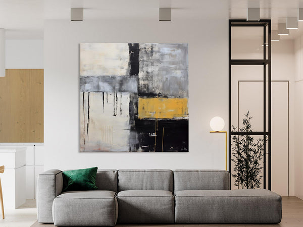 Extra Large Original Artwork, Large Paintings for Bedroom, Abstract Landscape Painting on Canvas, Oversized Contemporary Wall Art Paintings-Paintingforhome