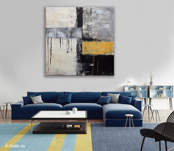 Extra Large Original Artwork, Large Paintings for Bedroom, Abstract Landscape Painting on Canvas, Oversized Contemporary Wall Art Paintings-Paintingforhome