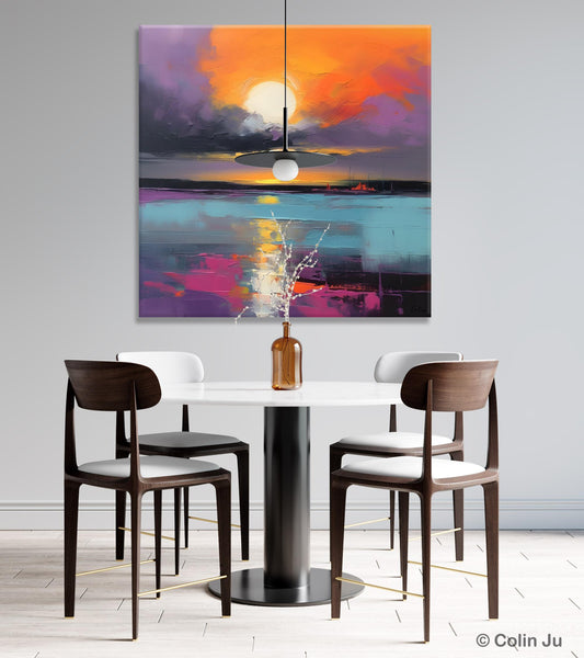 Abstract Landscape Artwork, Landscape Painting on Canvas, Hand Painted Canvas Art, Contemporary Wall Art Paintings, Extra Large Original Art-Paintingforhome