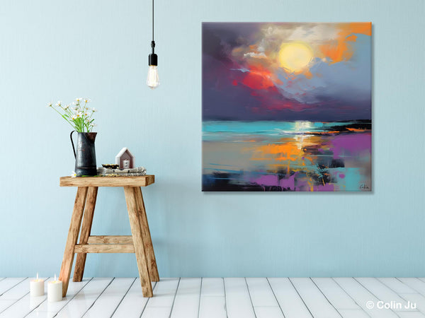 Abstract Landscape Paintings, Simple Wall Art Ideas, Original Landscape Abstract Painting, Large Landscape Canvas Paintings, Buy Art Online-Paintingforhome