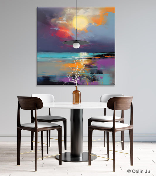 Abstract Landscape Paintings, Simple Wall Art Ideas, Original Landscape Abstract Painting, Large Landscape Canvas Paintings, Buy Art Online-Paintingforhome