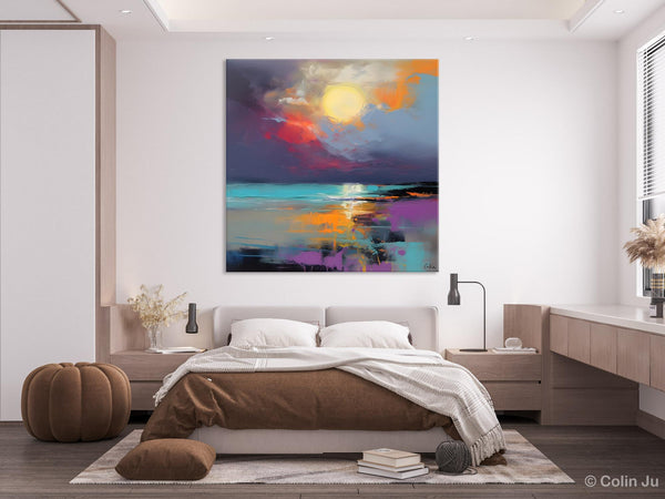 Abstract Landscape Paintings, Simple Wall Art Ideas, Original Landscape Abstract Painting, Large Landscape Canvas Paintings, Buy Art Online-Paintingforhome