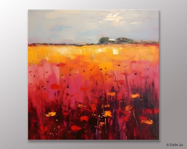 Contemporary Wall Art Paintings, Large Acrylic Paintings on Canvas, Abstract Landscape Paintings for Living Room, Landscape Canvas Art-Paintingforhome