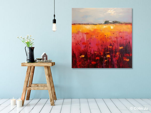 Contemporary Wall Art Paintings, Large Acrylic Paintings on Canvas, Abstract Landscape Paintings for Living Room, Landscape Canvas Art-Paintingforhome