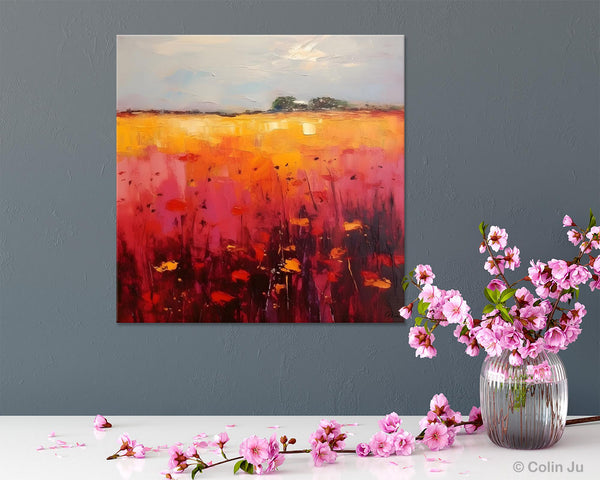 Contemporary Wall Art Paintings, Large Acrylic Paintings on Canvas, Abstract Landscape Paintings for Living Room, Landscape Canvas Art-Paintingforhome
