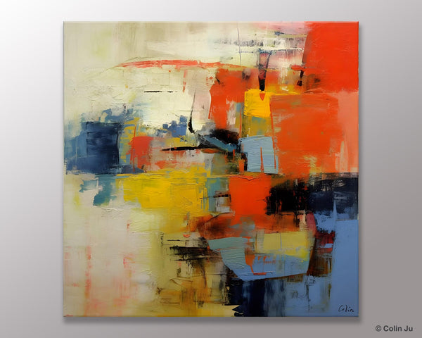 Abstract Wall Paintings, Contemporary Wall Art Paintings, Extra Large Paintings for Dining Room, Hand Painted Canvas Art, Original Artowrk-Paintingforhome