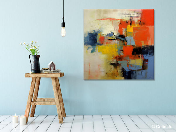 Abstract Wall Paintings, Contemporary Wall Art Paintings, Extra Large Paintings for Dining Room, Hand Painted Canvas Art, Original Artowrk-Paintingforhome