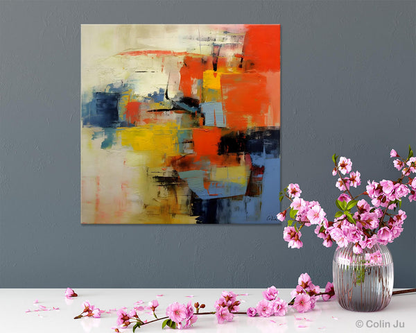 Abstract Wall Paintings, Contemporary Wall Art Paintings, Extra Large Paintings for Dining Room, Hand Painted Canvas Art, Original Artowrk-Paintingforhome
