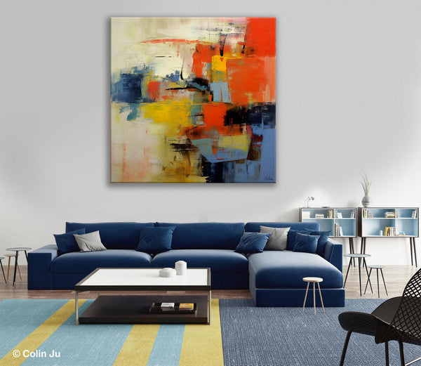 Abstract Wall Paintings, Contemporary Wall Art Paintings, Extra Large Paintings for Dining Room, Hand Painted Canvas Art, Original Artowrk-Paintingforhome