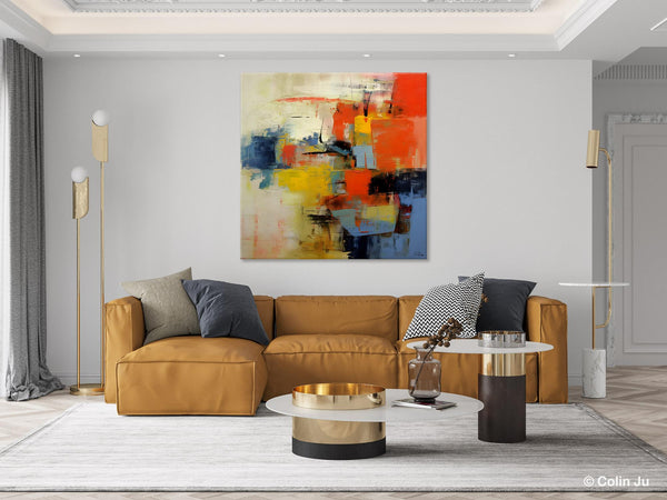 Abstract Wall Paintings, Contemporary Wall Art Paintings, Extra Large Paintings for Dining Room, Hand Painted Canvas Art, Original Artowrk-Paintingforhome