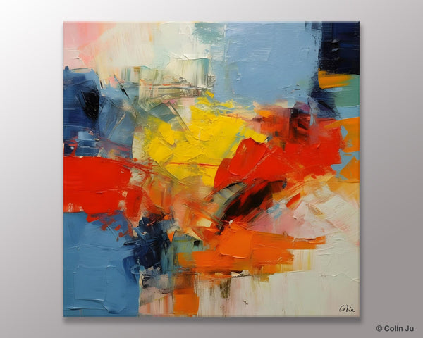 Abstract Canvas Art for Living Room, Extra Large Abstract Paintings for Dining Room, Original Modern Acrylic Art, Modern Canvas Paintings-Paintingforhome
