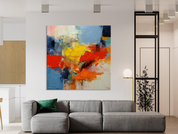 Abstract Canvas Art for Living Room, Extra Large Abstract Paintings for Dining Room, Original Modern Acrylic Art, Modern Canvas Paintings-Paintingforhome