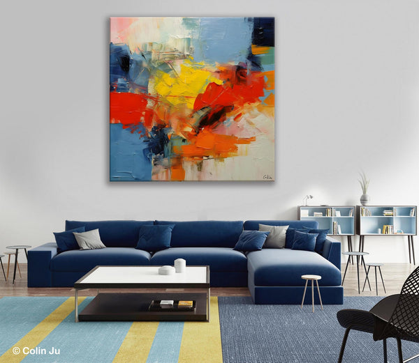 Abstract Canvas Art for Living Room, Extra Large Abstract Paintings for Dining Room, Original Modern Acrylic Art, Modern Canvas Paintings-Paintingforhome