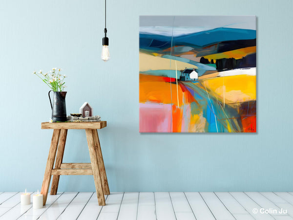 Contemporary Abstract Artwork, Acrylic Painting for Living Room, Oversized Wall Art Paintings, Original Modern Artwork on Canvas-Paintingforhome