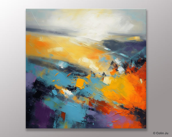 Acrylic Painting for Living Room, Heavy Texture Painting, Contemporary Abstract Artwork, Oversized Wall Art Paintings, Original Modern Paintings on Canvas-Paintingforhome