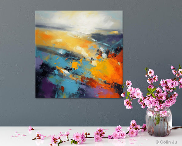 Acrylic Painting for Living Room, Heavy Texture Painting, Contemporary Abstract Artwork, Oversized Wall Art Paintings, Original Modern Paintings on Canvas-Paintingforhome
