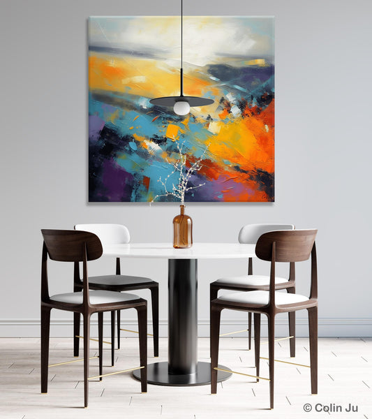 Acrylic Painting for Living Room, Heavy Texture Painting, Contemporary Abstract Artwork, Oversized Wall Art Paintings, Original Modern Paintings on Canvas-Paintingforhome