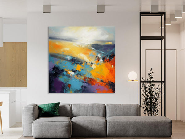 Acrylic Painting for Living Room, Heavy Texture Painting, Contemporary Abstract Artwork, Oversized Wall Art Paintings, Original Modern Paintings on Canvas-Paintingforhome