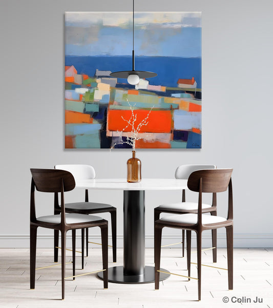 Large Art Painting for Living Room, Original Landscape Canvas Art, Oversized Landscape Wall Art Paintings, Contemporary Acrylic Painting on Canvas-Paintingforhome