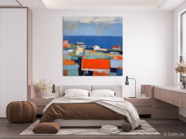 Large Art Painting for Living Room, Original Landscape Canvas Art, Oversized Landscape Wall Art Paintings, Contemporary Acrylic Painting on Canvas-Paintingforhome