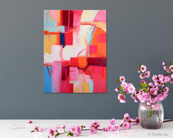Hand Painted Wall Painting, Abstract Acrylic Painting for Bedroom, Original Modern Abstract Art, Extra Large Painting Ideas for Bedroom-Paintingforhome