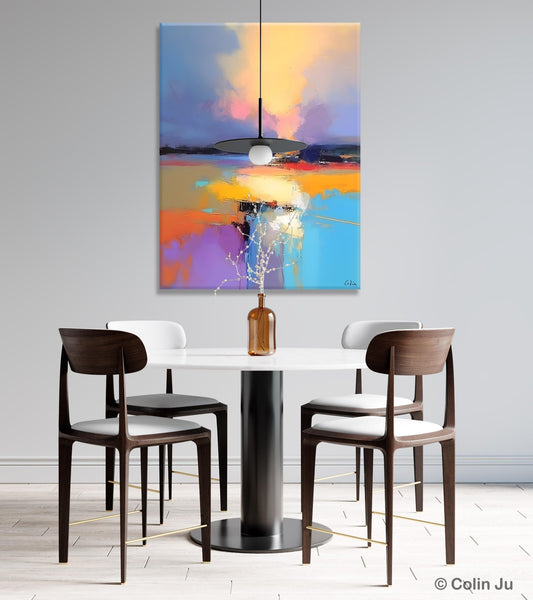 Canvas Painting for Bedroom, Landscape Canvas Painting, Abstract Landscape Painting, Original Landscape Art, Large Wall Art Paintings for Living Room-Paintingforhome