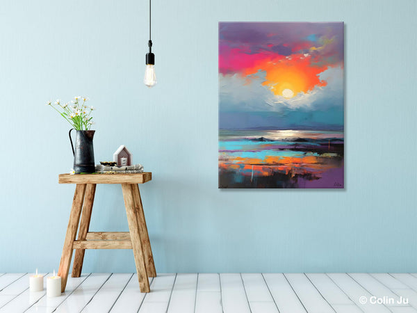 Original Hand Painted Oil Paintings, Canvas Paintings Behind Sofa, Contemporary Canvas Wall Art, Abstract Paintings for Bedroom, Buy Paintings Online-Paintingforhome
