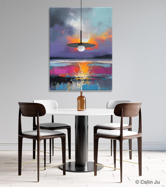 Contemporary Canvas Wall Art, Abstract Paintings for Bedroom, Original Hand Painted Oil Paintings, Canvas Paintings Behind Sofa, Buy Paintings Online-Paintingforhome