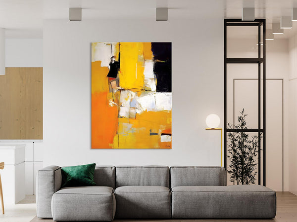 Oversized Canvas Wall Art Paintings, Contemporary Acrylic Painting on Canvas, Original Modern Artwork, Large Abstract Painting for Bedroom-Paintingforhome