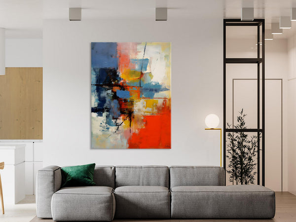 Simple Painting Ideas for Living Room, Acrylic Painting on Canvas, Original Hand Painted Art, Buy Paintings Online, Oversized Canvas Paintings-Paintingforhome