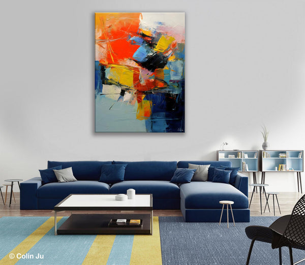 Large Canvas Art Ideas, Large Painting for Living Room, Original Contemporary Acrylic Art Painting, Buy Large Paintings Online, Simple Modern Art-Paintingforhome