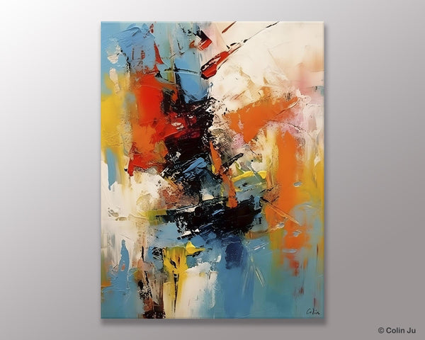 Hand Painted Acrylic Painting, Modern Contemporary Artwork, Original Wall Art Painting for Living Room, Acrylic Paintings for Dining Room-Paintingforhome