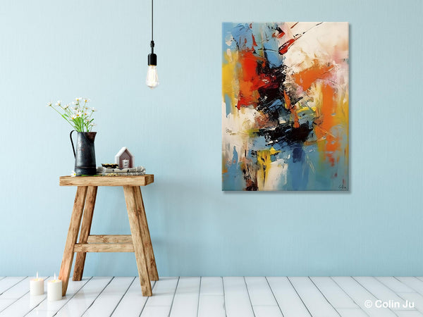 Hand Painted Acrylic Painting, Modern Contemporary Artwork, Original Wall Art Painting for Living Room, Acrylic Paintings for Dining Room-Paintingforhome