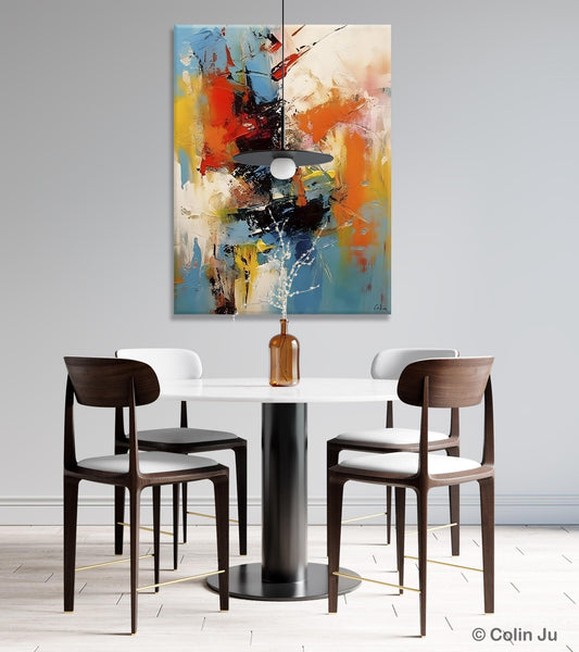 Hand Painted Acrylic Painting, Modern Contemporary Artwork, Original Wall Art Painting for Living Room, Acrylic Paintings for Dining Room-Paintingforhome