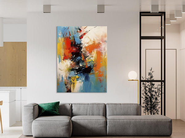 Hand Painted Acrylic Painting, Modern Contemporary Artwork, Original Wall Art Painting for Living Room, Acrylic Paintings for Dining Room-Paintingforhome