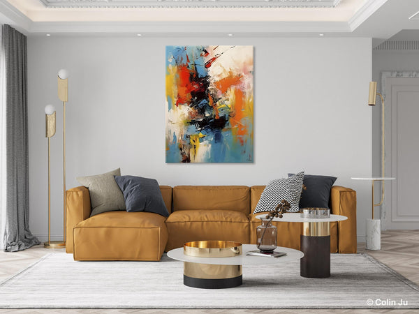 Hand Painted Acrylic Painting, Modern Contemporary Artwork, Original Wall Art Painting for Living Room, Acrylic Paintings for Dining Room-Paintingforhome