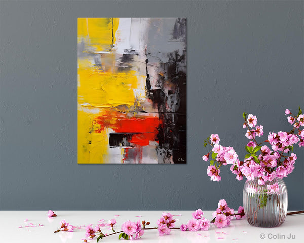 Simple Wall Art Paintings, Living Room Modern Wall Art, Original Contemporary Art, Acrylic Canvas Painting, Large Painting Behind Sofa-Paintingforhome