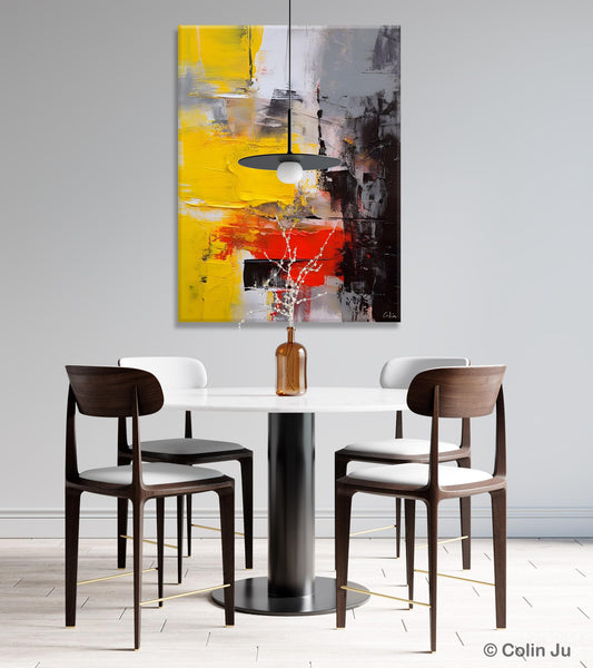 Simple Wall Art Paintings, Living Room Modern Wall Art, Original Contemporary Art, Acrylic Canvas Painting, Large Painting Behind Sofa-Paintingforhome